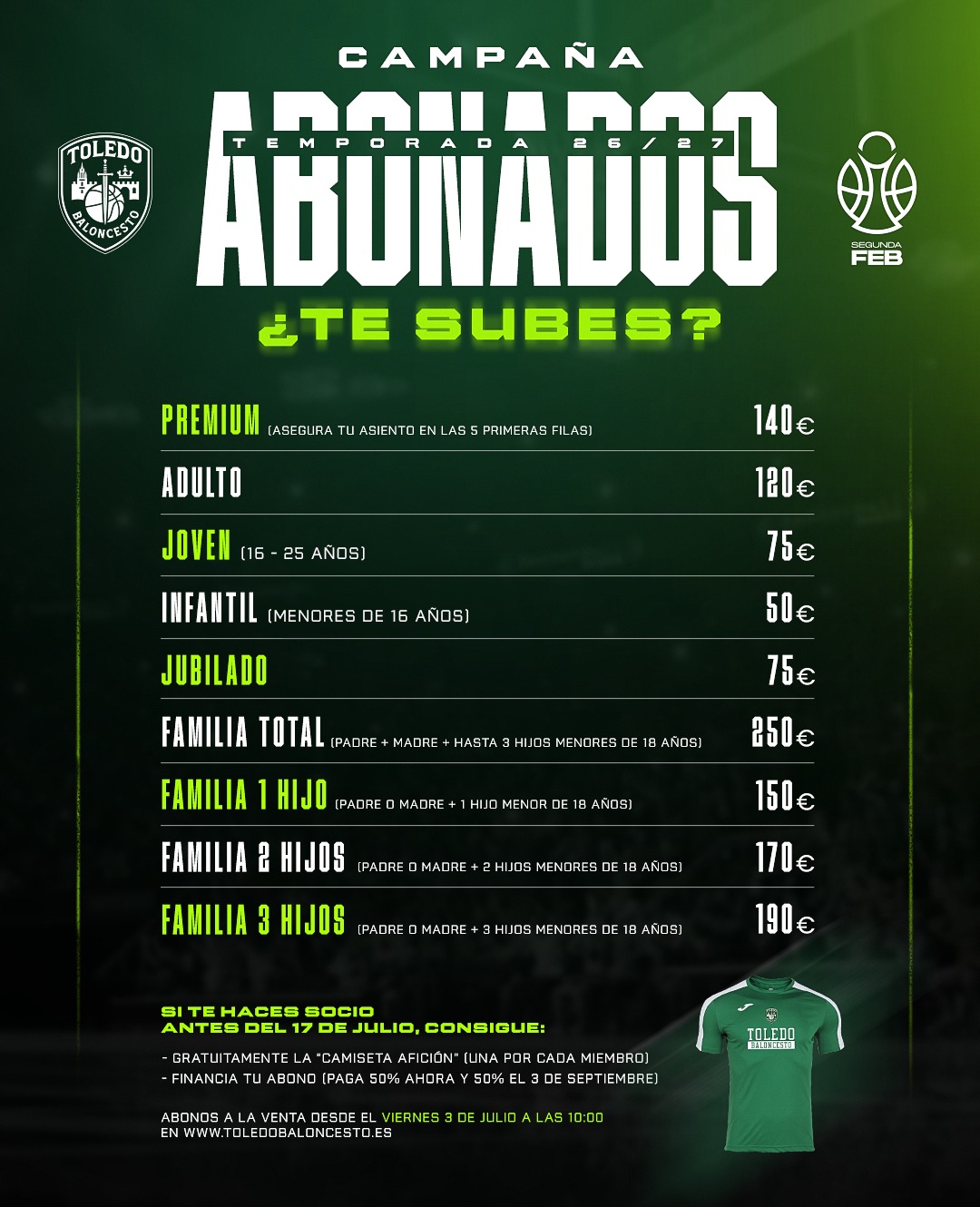 Abonos Temporada 2026/2027